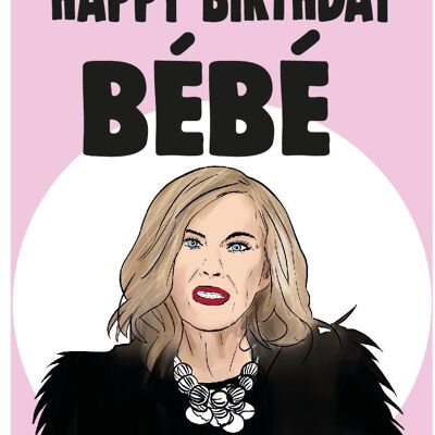 6 x Birthday Cards - Schitt's creek - Moira - HAPPY BIRTHDAY BEBE - IN74