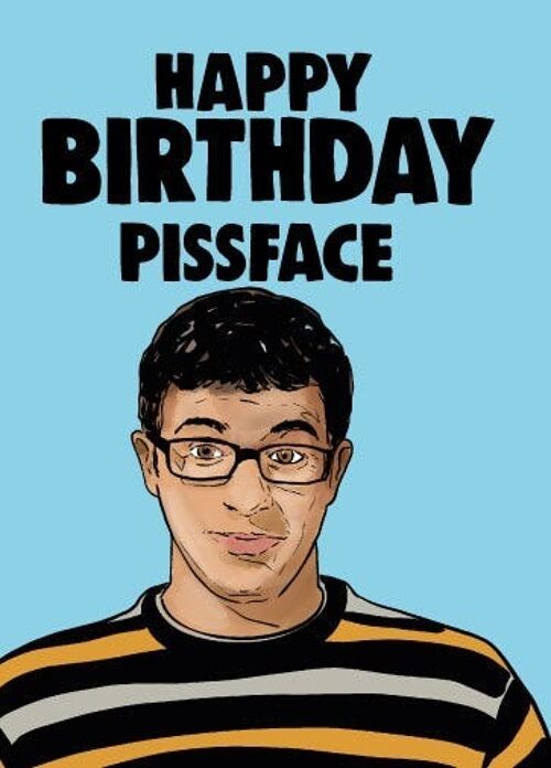 6 x Birthday Rude Cards - Adam - Friday Night Dinner - Pissface - IN71