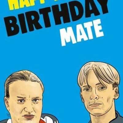 x 6 Birthday Cards - Kerry and Kurtan - This Country - Happy Birthday Mate - IN51