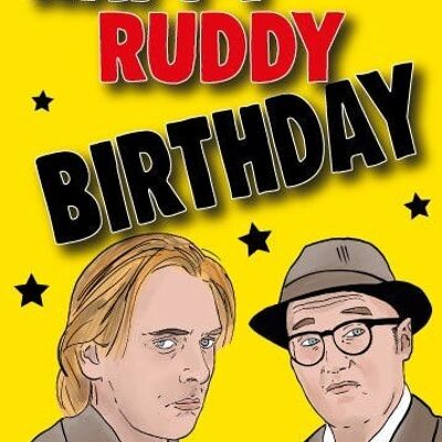 6 x Birthday Cards - Bottom - Happy Ruddy Birthday - IN42