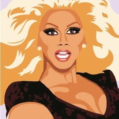 6 x Birthday Cards - Rupaul Birthday Card - Happy Birthday and don't f*ck it up - IN14