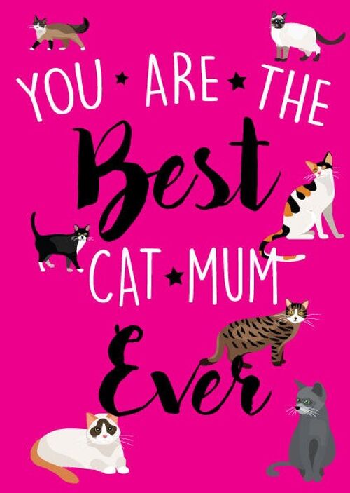 Cat Mum - Mothers Day Card - M3