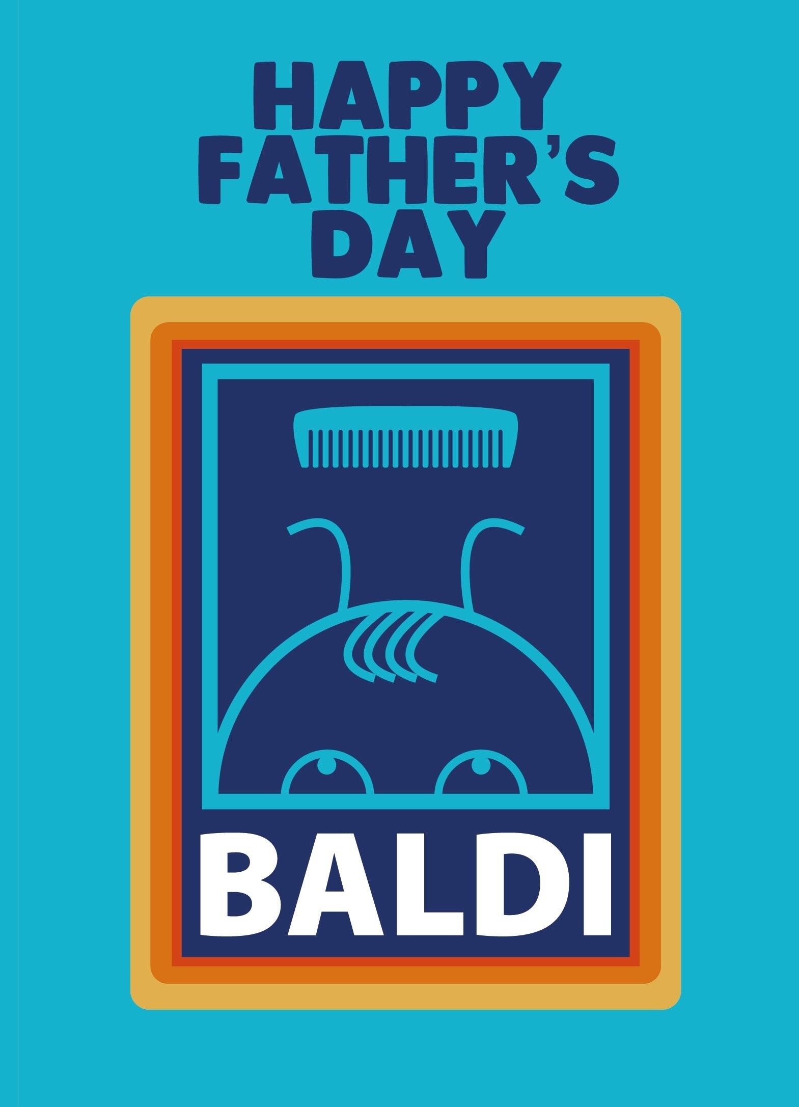 Buy wholesale 6 x Fathers Day Cards - Happy Fathers Day Baldi - F124