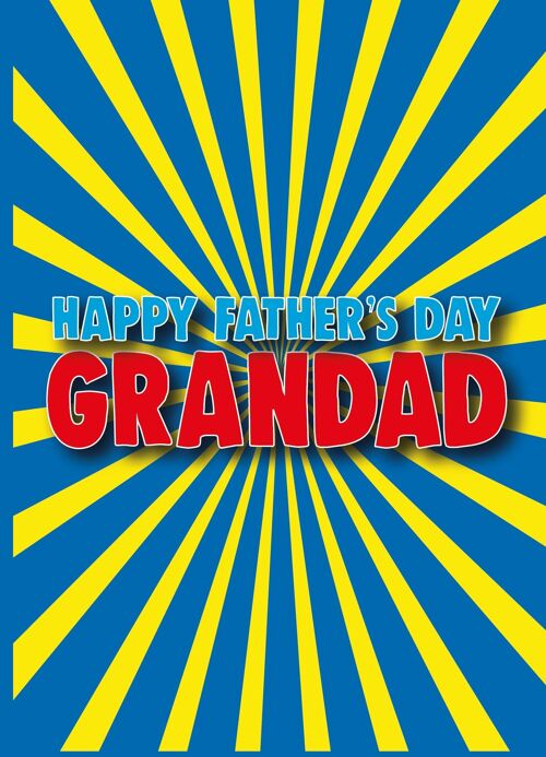 6 x Fathers Day Cards - Grandad Father's day card - Happy Father's day grandad - F112