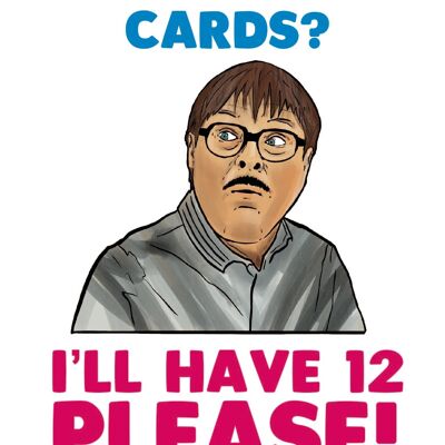6 x Fathers Day Cards - Jim - Friday Night Dinner - 12 please - F106