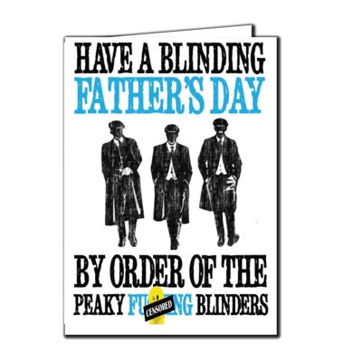 6 carte per la festa del papà - Peaky Blinders - F28