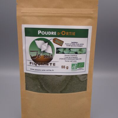 Organic certified nettle leaf powder