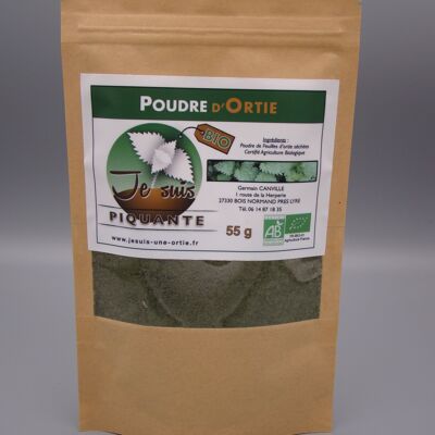 Organic certified nettle leaf powder