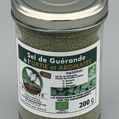 Sal de Guérande con Ortiga Orgánica - Ortie Aromates