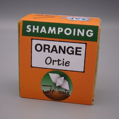 Feste Shampoos mit Brennnessel - Orangen Shampoo
