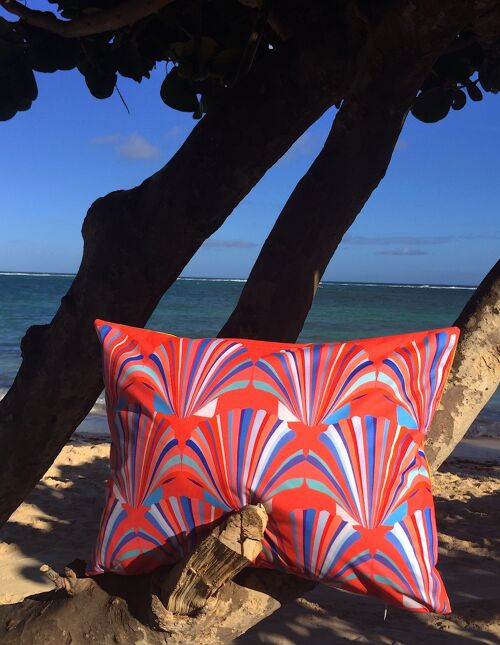 Coral shell weatherproof cushion