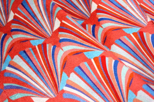 Coral Velvet Fabric - sample