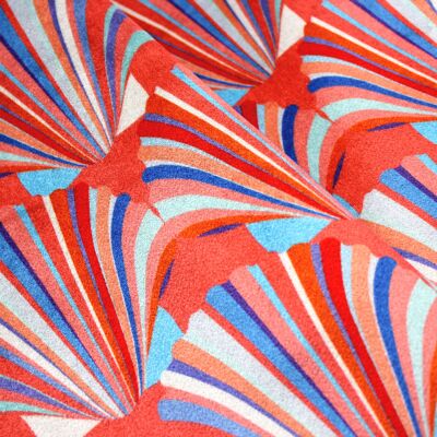 Coral Velvet Fabric - sample