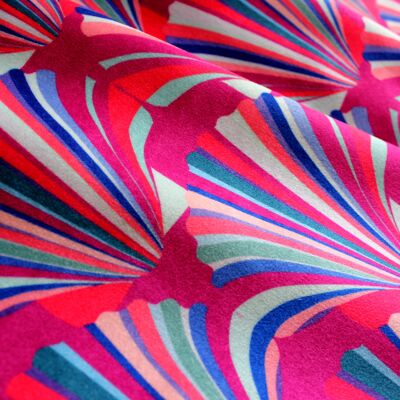 Fuchsia Velvet Fabric - sample