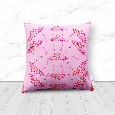 FABULOUS FUCHSIA FLAMINGOS CUSHION - large 48cm x 48cm