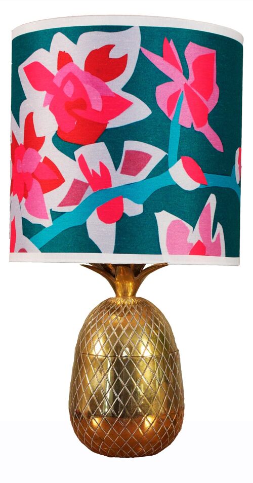 FLOWERS LAMPSHADE 3 LEFT! - B - small 8" - lamp fitting