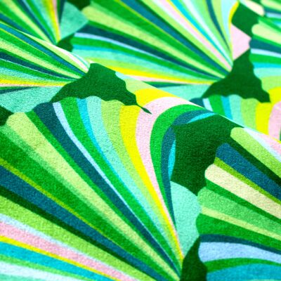 Green Velvet Fabric - sample