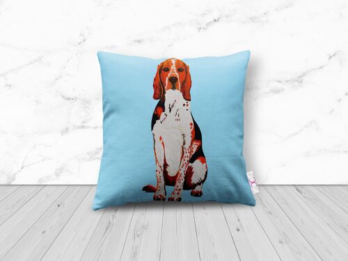 HOUND DOG CUSHION - weatherproof 38cm x 38cm