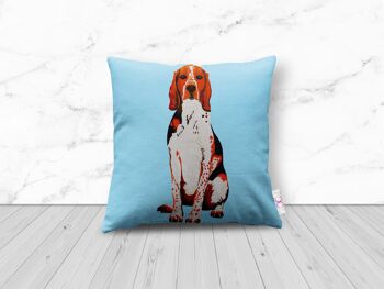 COUSSIN HOUND DOG - résistant aux intempéries 38cm x 38cm