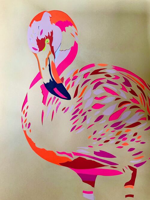 Garland flamingo - ORIGINAL