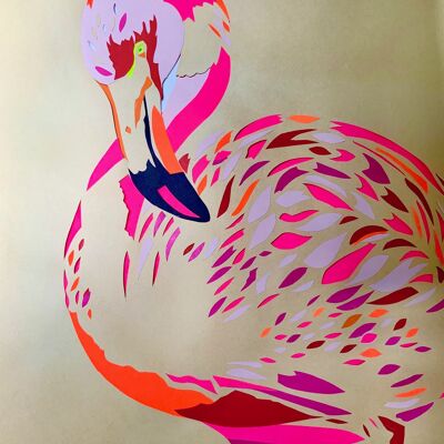 Garland flamingo - ORIGINAL