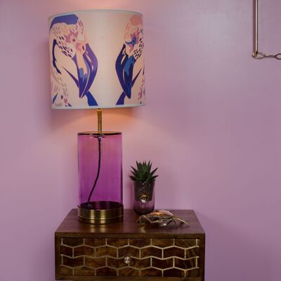 ABAT-JOUR LILAS 12" SEULEMENT 3 GAUCHE ! - A - grand 12" - raccord de lampe