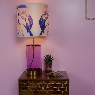 LILAC LAMPSHADE 12" ONLY 3 LEFT! - A - large 12" - lamp fitting