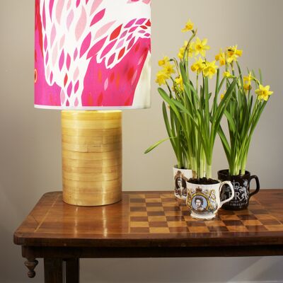 MAGENTA LAMPSHADE 1 LEFT! - A - large 12" - lamp fitting