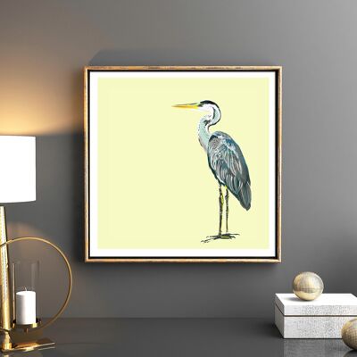 LEMON HERON - E - paper - 42.5" x42.5"