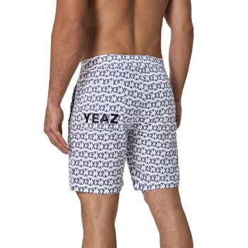 Short de bain DAZZERS blanc corail 2