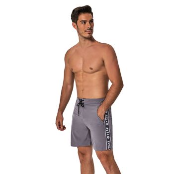 DAVEY short de bain gris ombre 6