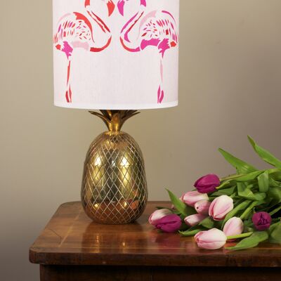 ABAT-JOUR EN SOIE FUCHSIA 12" 1 GAUCHE ! - C - grand 12" - culot de lampe