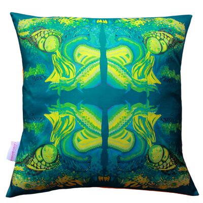 COUSSIN IGUANE ILLUSIF - résistant aux intempéries 38cm x 38cm