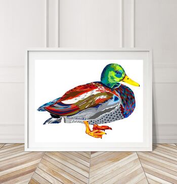 MR MALLARD SALE LIMITED EDITION SIGNED ART PRINT 1 LEFT A2 - A3 PRINT IN A2 FRAME 4