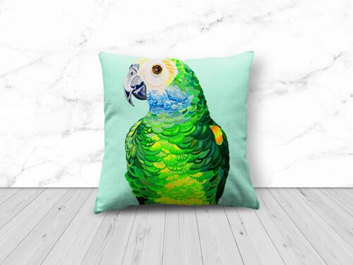 PARROT PORTRAIT CUSHION 1 LEFT! - 48cm - Parrot Portrait large cushion