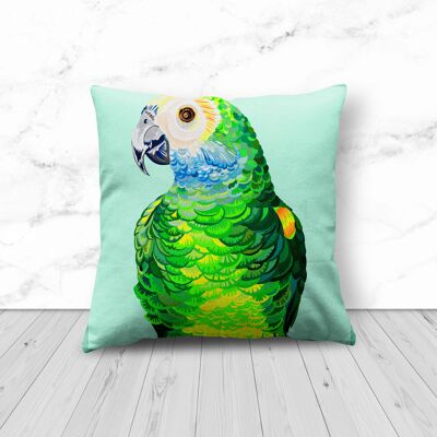 PARROT PORTRAIT CUSHION 1 LEFT! - 48cm - Parrot Portrait large cushion
