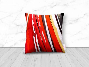COUSSIN ABSTRACT PUFFIN - 48cm - grand coussin abstrait Macareux 2