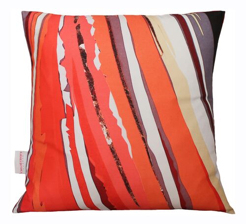 ABSTRACT PUFFIN CUSHION - weatherproof 38cm x 38cm