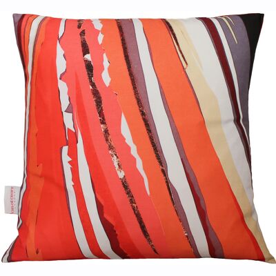 ABSTRACT PUFFIN CUSHION - weatherproof 38cm x 38cm