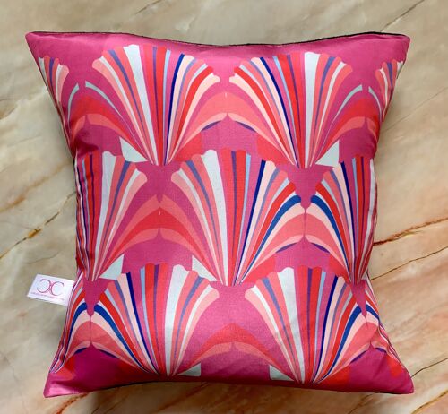 Silk Pink Shell Cushion SAMPLE 1 LEFT