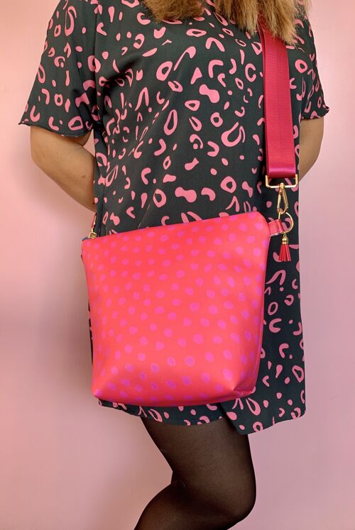 VEGAN PINK N PINK HANDBAG - pink