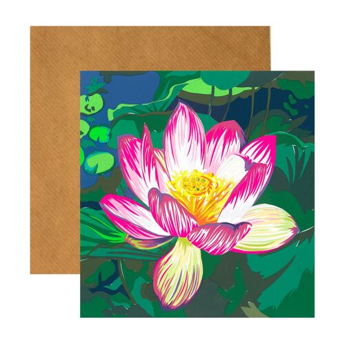 WATERLILY GREETING CARD