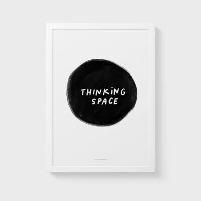A5 Quote Wall Art Print | Thinking space