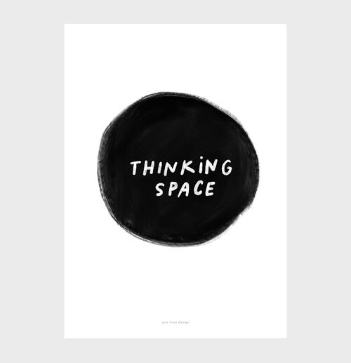 A5 Quote Wall Art Print | Thinking space