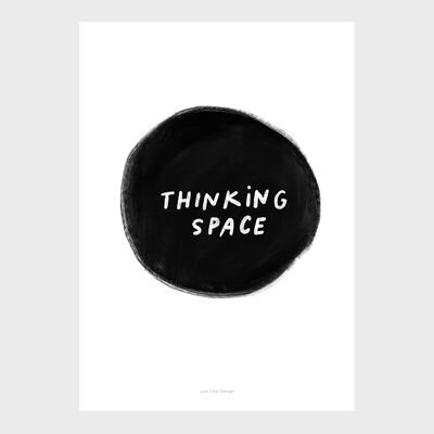 Impresión de arte de pared con cita A5 | espacio de pensamiento