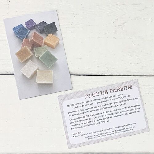 Product Information Cards Fragrance Cubes Français
