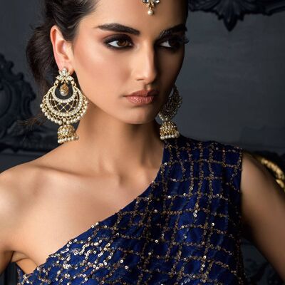 Kyles Collection |  chand baali Earrings and Tikka Set