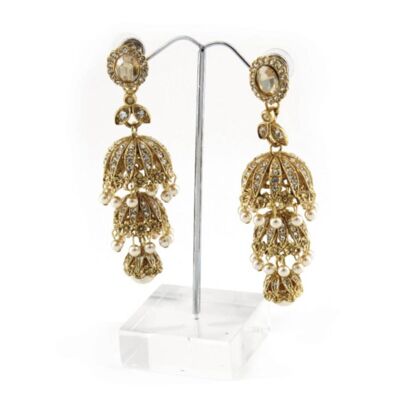 Kyles Collection | Chandelier Earrings | Jhumka Earrings, Crystal
