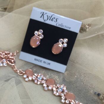 Collection Kyle | Collier ras du cou | Boucles d'oreilles clous | Goujon 3 3