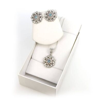 Collection Kyle | Ensemble pendentif | Ensemble Collier, Perle Blanche